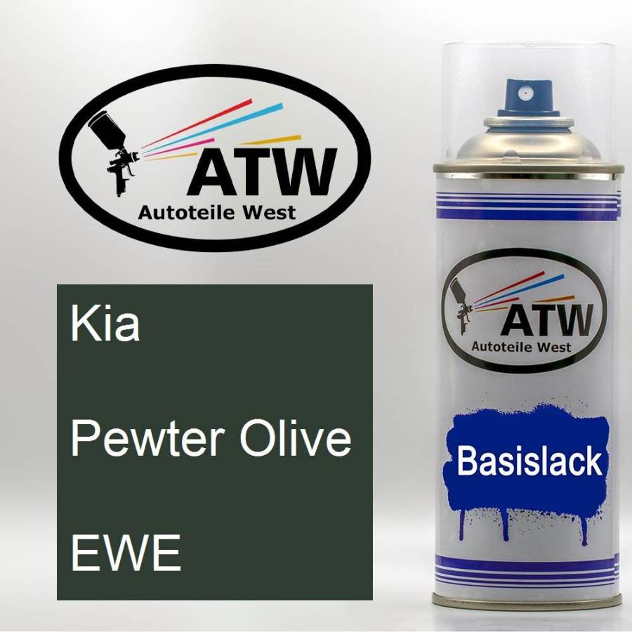 Kia, Pewter Olive, EWE: 400ml Sprühdose, von ATW Autoteile West.